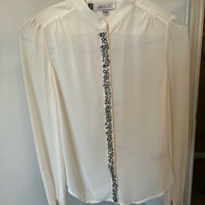 Elegant and unique white blouse